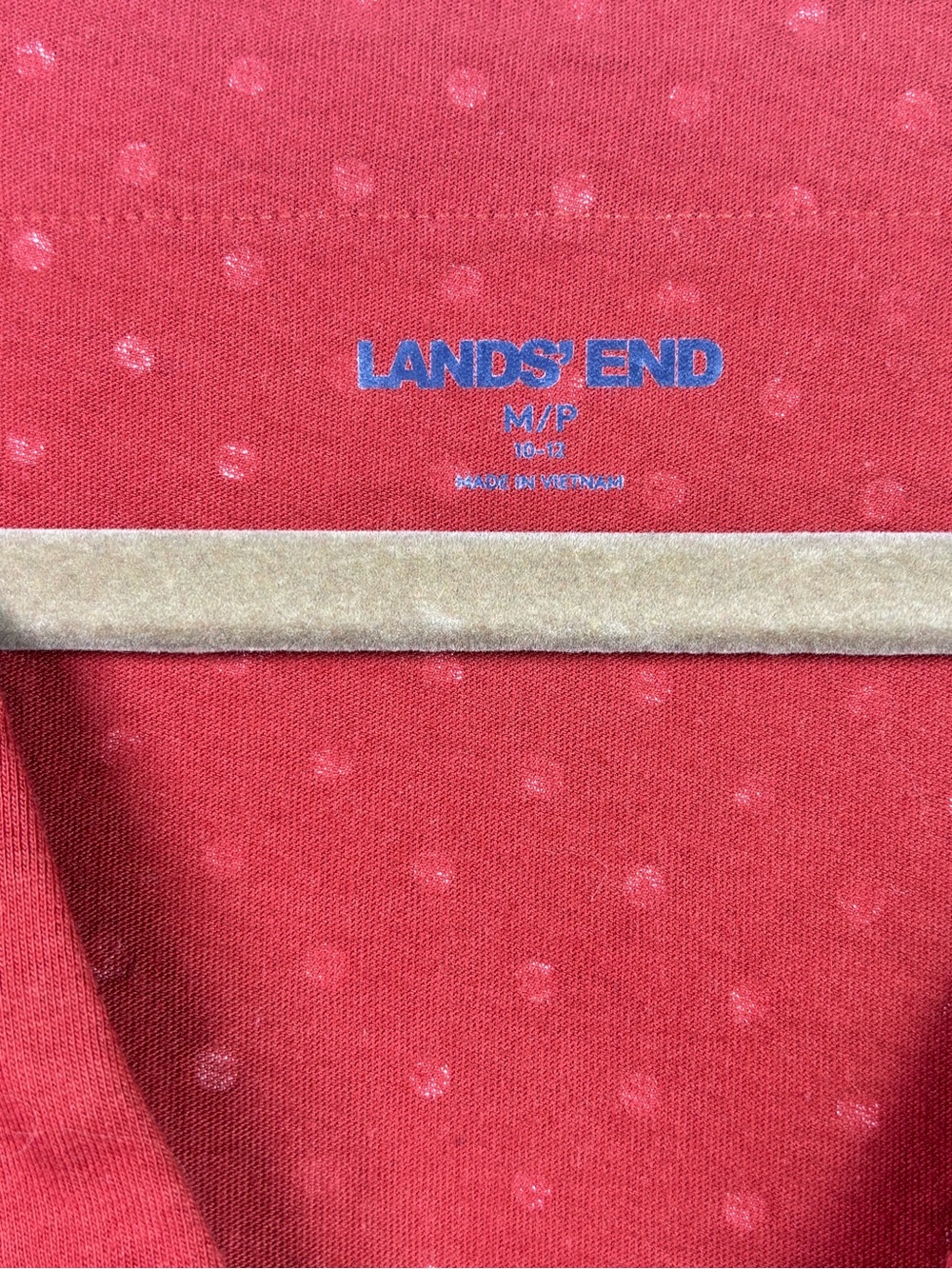 Lands' End Rust Dot Pattern Women's Dres with pockets size Medium - Picture 3 of 8